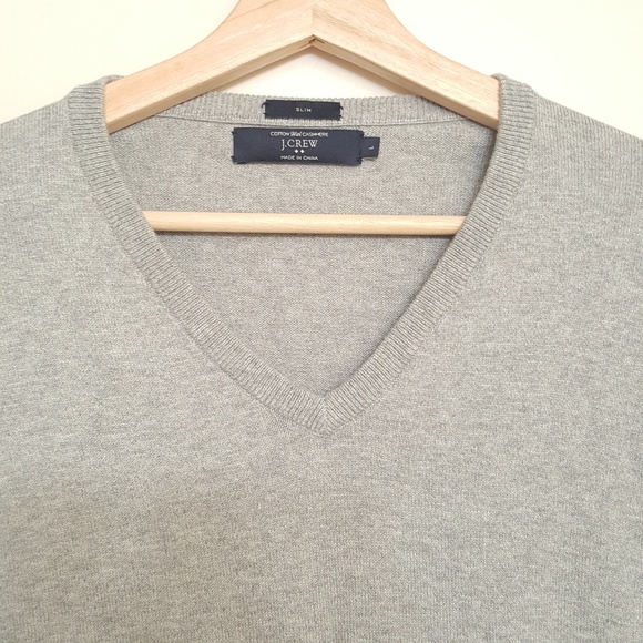 J. Crew Men Slim Long Sleeve Harbor V-neck Sweater - Picture 5 of 6